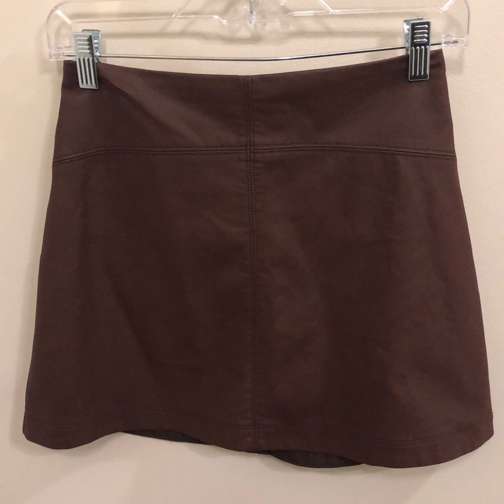 Abercrombie and Fitch leather mini skirt